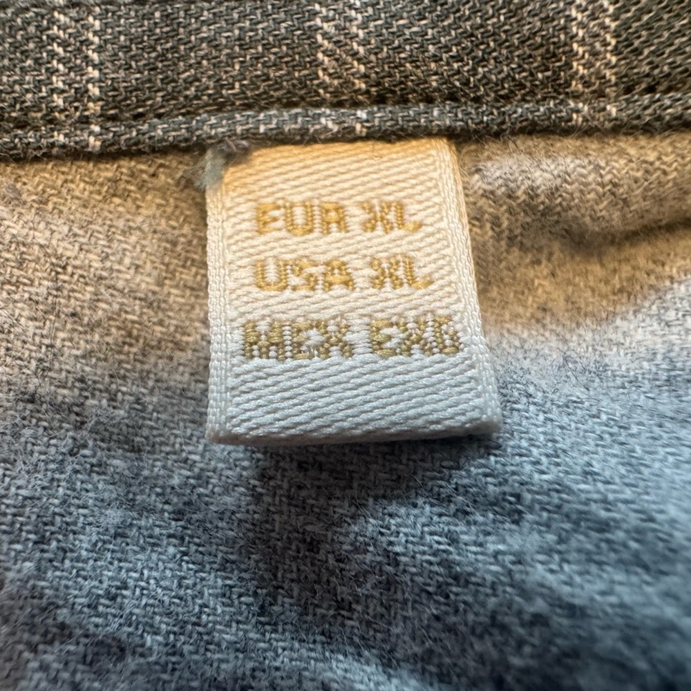 Massimo Dutti Grey Windowpane Button-Down Shirt - image 6